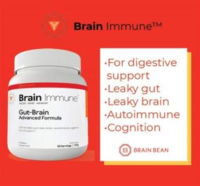 img 3 attached to 🌱 Boost Brain Health and Immunity with Brain Bean Brain-Immune: Advanced Formula for Leaky Gut, Leaky Brain, and Immune Support, featuring Colostrum, L-Glutamine, IgY Max, and Inulin – 30 Servings