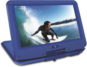 img 1 attached to Ematic 12.1-inch Portable DVD Player Bundle with Travel Bag, Headphones, and Blue Color