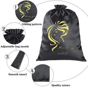 img 2 attached to 🧳 Travel Accessories Bundles with Pouches, Extendable Drawstring, and Packaging Extensions