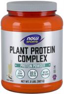 🌱 now sports nutrition plant protein complex powder: creamy vanilla flavor, 2-pound container with 22g protein logo