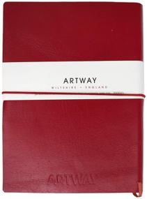 img 2 attached to Artway Doodle Leather Sketchbook Cartridge Painting, Drawing & Art Supplies for Art Paper