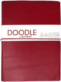 img 3 attached to Artway Doodle Leather Sketchbook Cartridge Painting, Drawing & Art Supplies for Art Paper