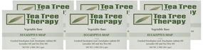 img 1 attached to 🌿 Мыло на растительной основе Tea Tree Therapy с эвкалиптом, 6 штук - натуральное очищающее и освежающее мыло