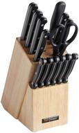 piece classic kitchen knife block logo