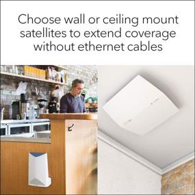 img 1 attached to 📶 NETGEAR Orbi Pro Tri-Band WiFi Ceiling-Mount Satellite: Enhance Business Connectivity with 3Gbps Speed, Extensive Coverage of 2,500 sq. ft., Ideal for Orbi Pro Router, Cloud-Managed (SRC60)