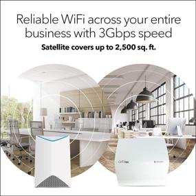 img 3 attached to 📶 NETGEAR Orbi Pro Tri-Band WiFi Ceiling-Mount Satellite: Enhance Business Connectivity with 3Gbps Speed, Extensive Coverage of 2,500 sq. ft., Ideal for Orbi Pro Router, Cloud-Managed (SRC60)