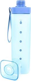 img 2 attached to 🚰 Diller Designer Sports Water Bottle: 700mL/24oz, Frosted Design, Non-Slip, BPA Free, Eco-Friendly, 360° Leak Proof Lid