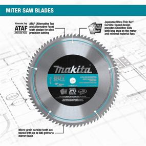 img 2 attached to 🔪 Silver Makita A-93675 10-Inch Micro Polished Miter Saw Blade with 60 Teeth