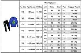 img 1 attached to Trousers Pullover Sweatshirt Novelty Tracksuit Boys' Clothing via Clothing Sets