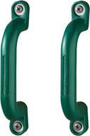 🌲 green plastic safety handles with mounting hardware for swing sets, playhouses, play towers, and wooden playsets by swing-n-slide ws 4410 логотип