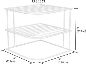 img 2 attached to 🏡 Maximize Kitchen Space with the Sunbeam 3-Tier Corner Counter Shelf and Cabinet Organizer in White