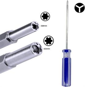 img 2 attached to 🔧 Wepusen Security Tri-Wing Trigram Screwdriver Kit - 3.8mm & 4.5mm Nut Bits for Nintendo NES SNES N64 Wii NDS, GameCube & Game Boy Advance, Sega Game Gear