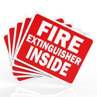 fire extinguisher inside sticker sign logo