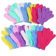 🧤 uratot 15 pairs of exfoliating gloves - double sided for deep cleansing, dead skin removal, and enhanced blood circulation while bathing logo