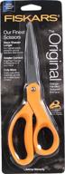 fiskars 8-inch stainless steel blades craft scissors with straight handle logo