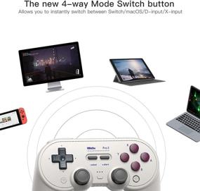 img 2 attached to 🎮 8Bitdo Pro 2 Bluetooth Controller - Switch PC Windows Android MacOS Steam Raspberry Pi (Red) – Enhanced for SEO