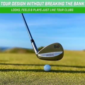 img 1 attached to 🏌️ GoSports Tour Pro Golf Wedges – 52° Gap, 56° Sand, and 60° Lob Wedges in Satin or Black Finish for Right-Handed Players