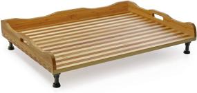 img 4 attached to 🎍 Bamboo Stovetop Cover and Noodle Cutting Board with Handles and Feet by Prosumer's Choice