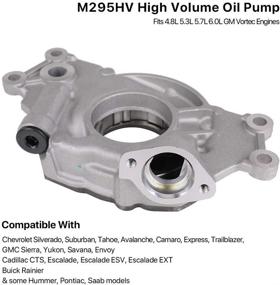 img 3 attached to Replace M295HV: High Volume Oil Pump Replacement for 4.8L, 5.3L, 6.0L Silverado, Suburban, Tahoe, Trailblazer, GMC Sierra, Yukon, Cadillac Escalade