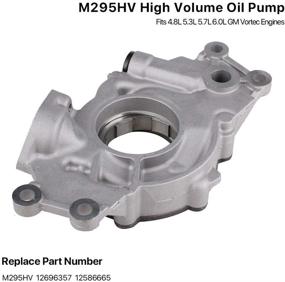 img 2 attached to Replace M295HV: High Volume Oil Pump Replacement for 4.8L, 5.3L, 6.0L Silverado, Suburban, Tahoe, Trailblazer, GMC Sierra, Yukon, Cadillac Escalade