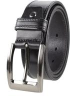 👔 gelante men's black leather belt 38013 - high-quality men's accessories for enhanced style and durability logo