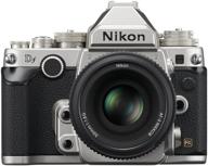 📷 nikon df 16,2 мп cmos цифровая зеркальная камера fx-формата со специальным объективом af-s nikkor 50mm f/1.8g special edition - серебристый логотип
