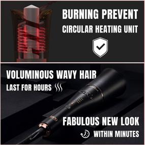 img 1 attached to Lena Geniecurl Auto Hair Curling Wand: Ceramic Ionic Barrel, Anti-Stuck Sensor, Professional Styling Tool for Long & Medium-length Hair