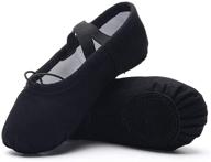 🩰 ruqiji ballet toddlers canvas slippers: stylish and comfy girls' shoes logo