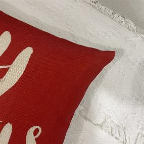 img 2 attached to 🎄 Festive Christmas Pillow Covers: 12x20 Merry Christmas Decorations for Sofa Couch and Porch Cushions