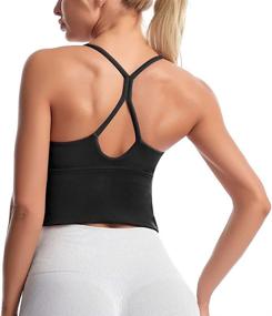 img 3 attached to 🏋️ Lushforest Sports Bras Women Yoga Bra: Longline Removable Tank Top for Workout Fitness, Gym, Yoga, and Running