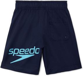 img 2 attached to 🩲 High-Performance Speedo Trunk Length Redondo Solid Swimwear for Boys