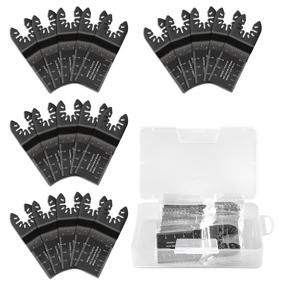 img 3 attached to 20pcs Oscillating Saw Blades for Wood and Metal - Universal Multitool Kit Compatible with Top Brands: Milwaukee, Rockwell, Makita, Dewalt, Ryobi, Craftsman!