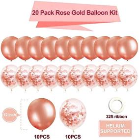 img 1 attached to 🎉 OuMuaMua Pink Gold Birthday Party Decorations for Women & Girls - Pink Birthday Set with Banner, Balloons, Pom Poms, Garland, and Swirls - Ideal for Women & Girls Birthday Party Decor