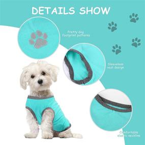 img 2 attached to URATOT Quick-Dry Lightweight Stretchy Dog Shirts | Reflective Label Tank Top Puppy Outfit | Sleeveless Vest Cat Shirts & Dog Clothes