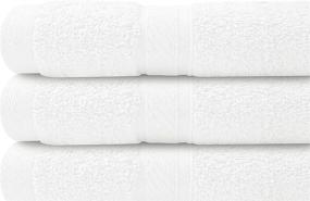 img 1 attached to 🛀 Zuperia 100% Cotton Luxury Bath Washcloths - 24 Pack 12x12 Inches, Face Towels for Bright White Essential Cleaning in Bathroom