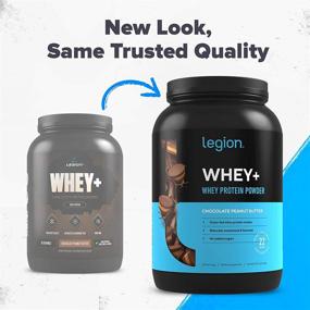 img 3 attached to Протеиновая пудра Legion Whey+ из изолированного сывороточного протеина, полученного от травоядных животных - низкое содержание углеводов и калорий, без ГМО, без лактозы, без глютена, без сахара - все натуральный протеин (30 порций, шоколадно-арахисовое масло)