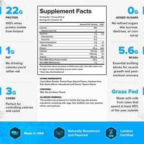 img 2 attached to Протеиновая пудра Legion Whey+ из изолированного сывороточного протеина, полученного от травоядных животных - низкое содержание углеводов и калорий, без ГМО, без лактозы, без глютена, без сахара - все натуральный протеин (30 порций, шоколадно-арахисовое масло)