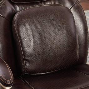 img 1 attached to 💺 Serta Ergonomic Executive Office Chair: Motion Technology, Adjustable Mid Back Design, With Lumbar Support in Brown Bonded Leather