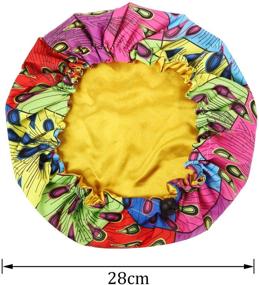 img 2 attached to 🌸 Adjustable Kids Satin Sleeping Cap - Reversible Soft Satin Bonnet with Floral Design for Improved Comfort and Sleep, Ideal for Teens, Toddlers, Children, and Babies