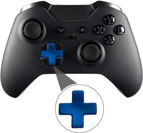 img 2 attached to 💙 Metal D-Pads, Paddles Hair Trigger Buttons Replacement for Elite Series 2 Controller & Xbox One Elite Controller - Chrome Blue: Enhanced Gaming Precision and Style Upgrade