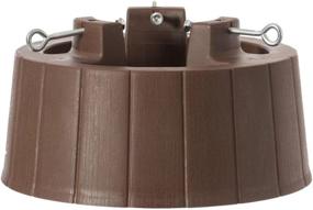 img 1 attached to 🎄 Christmas Tree Stand - Brown Plastic with Screw Fastener