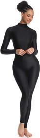 img 1 attached to OVIGILY Adult Sleeve Unitard Bodysuits