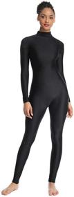 img 2 attached to OVIGILY Adult Sleeve Unitard Bodysuits