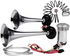 img 4 attached to FARBIN Car Horn 12V 150Db Super Loud Air Horn Exterior Accessories