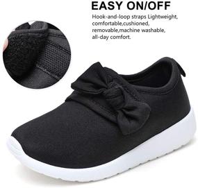 img 1 attached to 👟 Comfortable Slip-On Sneakers for Stylish Toddler Girls - nerteo Lightweight Kids Shoes