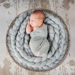 img 3 attached to 📸 Museya Hand-Woven Twisted Newborn Photography - Home Store for Kids