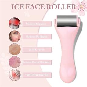 img 3 attached to 🧊 Ice Roller and Scraping Massage Tool Set: Stainless Steel Face and Eye Rollers for Puffiness, Muscle Relaxation, Fine Lines, and Wrinkles Relief