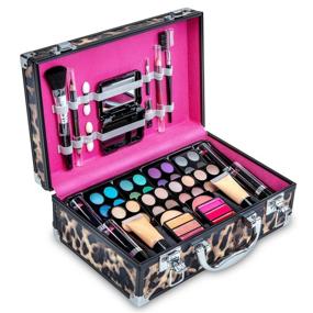 img 4 attached to 💄 Vokai Makeup Kit Gift Set 2020 - 52 Piece: 32 Eye Shadows, 2 Blushes, 4 Lipsticks, Dual-tip Eye Pencil, Dual-tip Lip Pencil - Mirror - Case with Carrying Handle