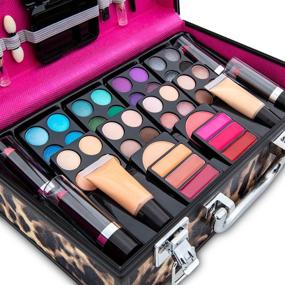img 2 attached to 💄 Vokai Makeup Kit Gift Set 2020 - 52 Piece: 32 Eye Shadows, 2 Blushes, 4 Lipsticks, Dual-tip Eye Pencil, Dual-tip Lip Pencil - Mirror - Case with Carrying Handle
