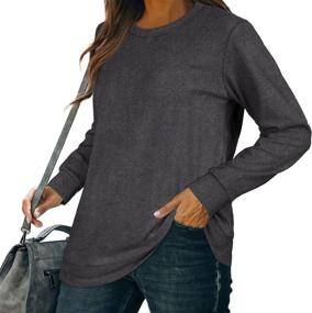 img 2 attached to 👚 Sousuoty Women's Casual Sweaters – Long Sleeve Pullover Tops for a Cozy Look